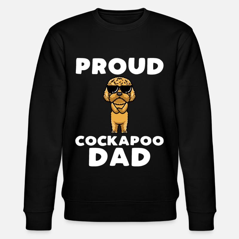Cockapoo Hund - Stanley/Stella Unisex Bio-Sweatshirt CHANGER  - Schwarz