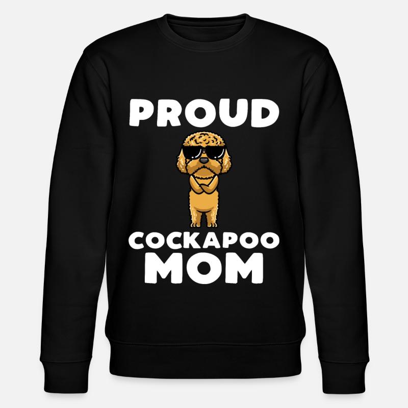 Cockapoo Hund - Stanley/Stella Unisex Bio-Sweatshirt CHANGER  - Schwarz