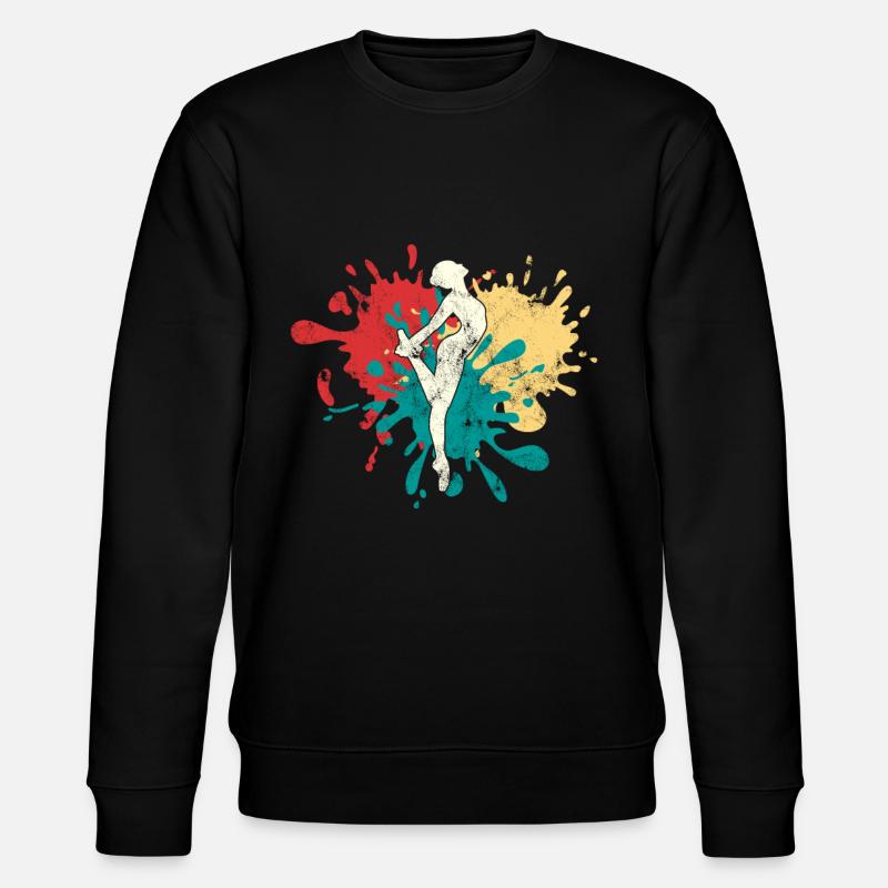 Dancing Dancer Silhouette - Stanley/Stella CHANGER Unisex Organic Sweatshirt - black