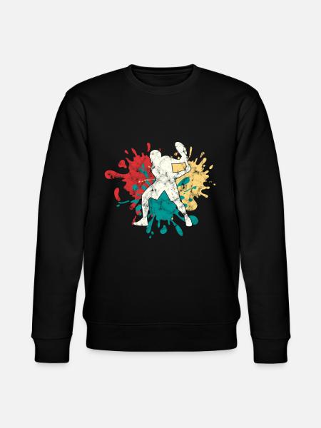 Tennis Silhouette - Stanley/Stella CHANGER Unisex Organic Sweatshirt - black