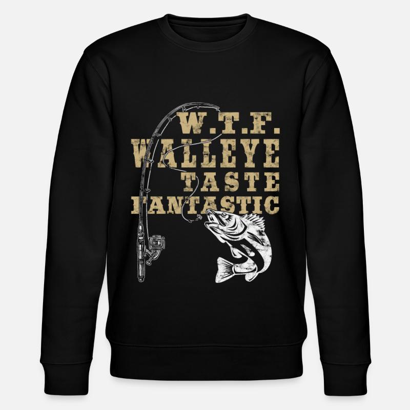 Zander Schmeckt Fantastisch - Zanderjäger - Stanley/Stella Unisex Bio-Sweatshirt CHANGER  - Schwarz