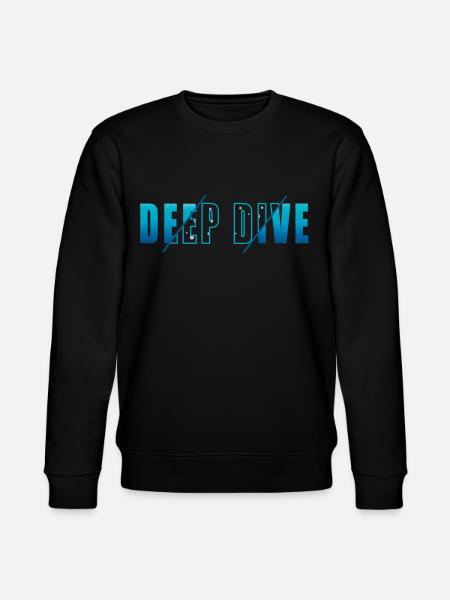 Deep Diving Freedive DeepDive - Stanley/Stella CHANGER Unisex Organic Sweatshirt - black
