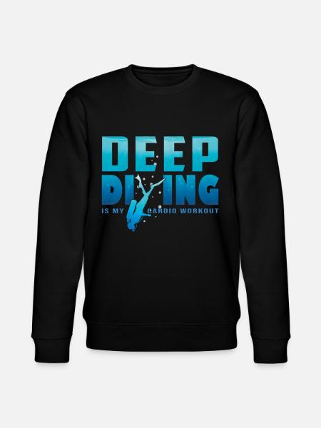 Deep Diving Freedive DeepDive - Stanley/Stella CHANGER Unisex Organic Sweatshirt - black