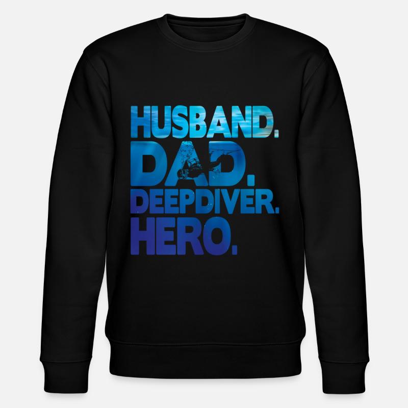 Freedive Deep Dive DeepDive papa - Sweat bio CHANGER Stanley/Stella Unisexe - noir