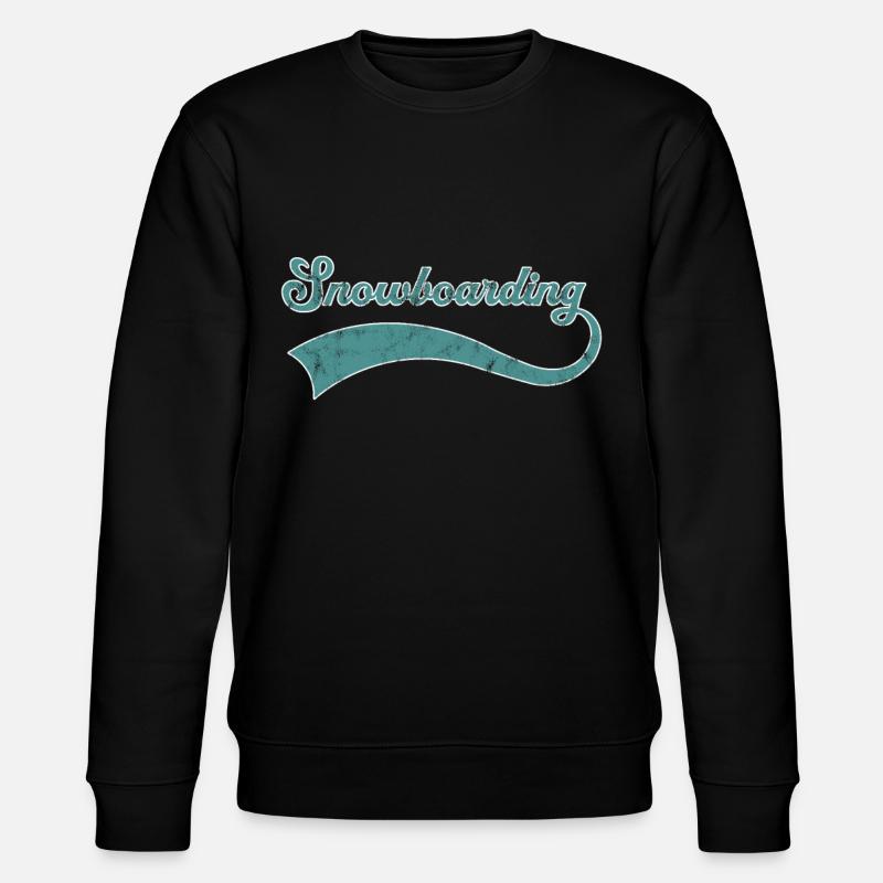 Lettrage snowboard - Sweat bio CHANGER Stanley/Stella Unisexe - noir