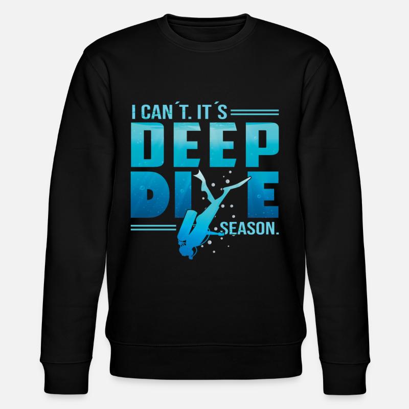 Deep Diving Freedive DeepDive - Stanley/Stella CHANGER Unisex Organic Sweatshirt - black