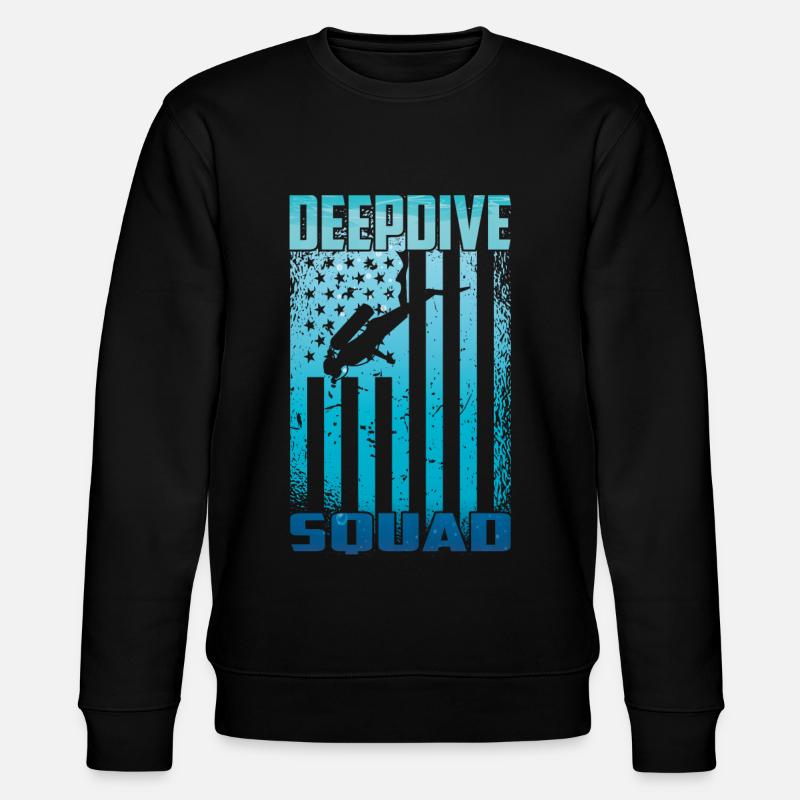 Plongée profonde Freedive DeepDive - Sweat bio CHANGER Stanley/Stella Unisexe - noir