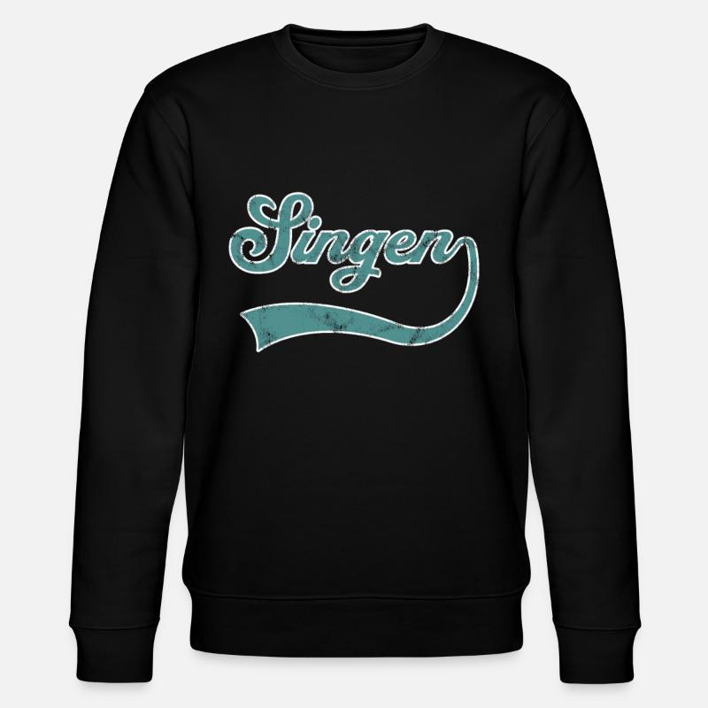 Singen Schriftzug - Stanley/Stella Unisex Bio-Sweatshirt CHANGER  - Schwarz