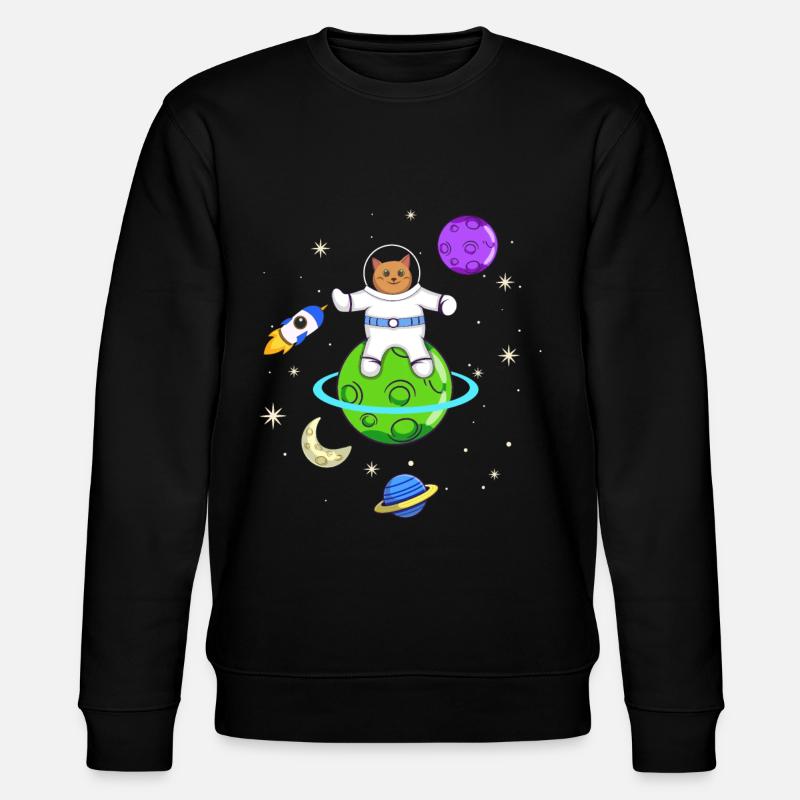 Astronaut Lovers Cat Propriétaires - Sweat bio CHANGER Stanley/Stella Unisexe - noir