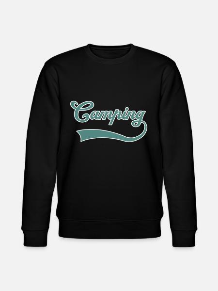 Camping lettering - Stanley/Stella CHANGER Unisex Organic Sweatshirt - black