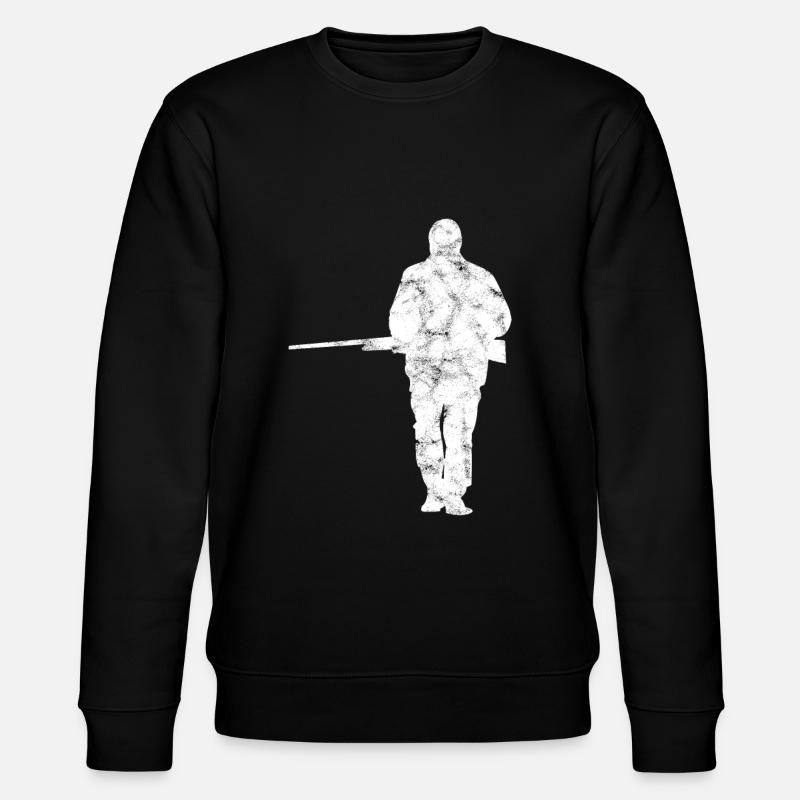 Hunter Hunting Silhouette - Stanley/Stella CHANGER Unisex Organic Sweatshirt - black