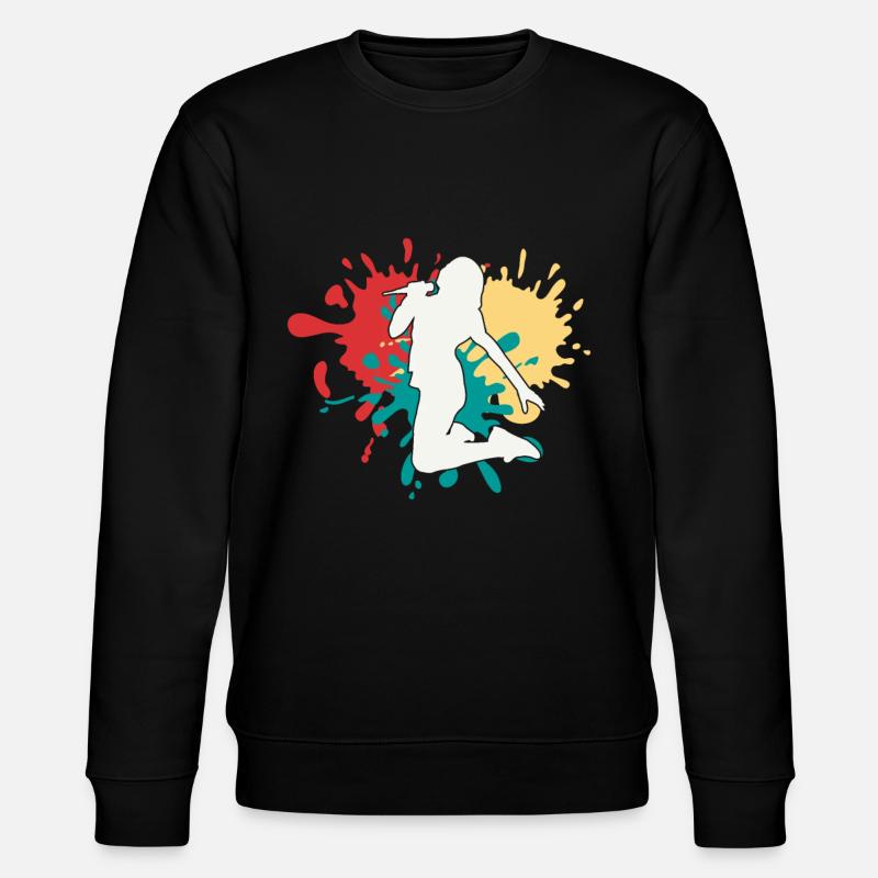 Silhouette de chanteuse chanteuse - Sweat bio CHANGER Stanley/Stella Unisexe - noir