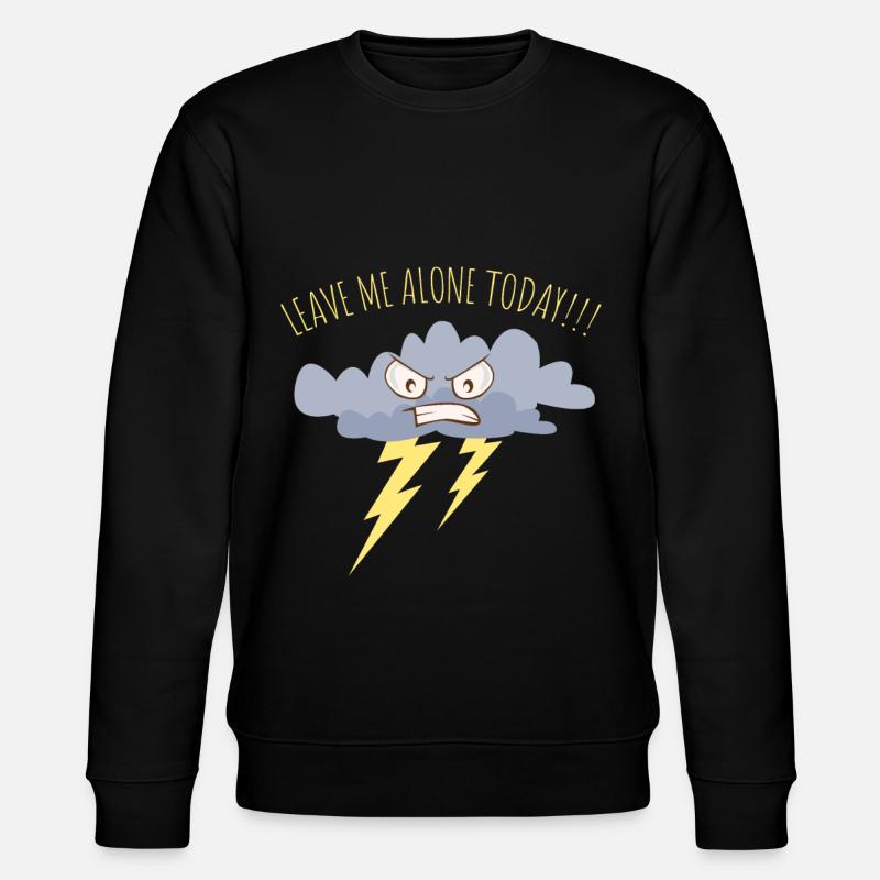 Bad mood shirt - Stanley/Stella CHANGER Unisex Organic Sweatshirt - black
