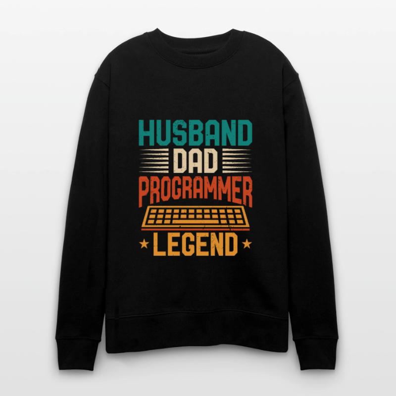 Husband Dad Programmer Legend Coder Programmierer Stanley/Stella Unisex Bio-Sweatshirt CHANGER 