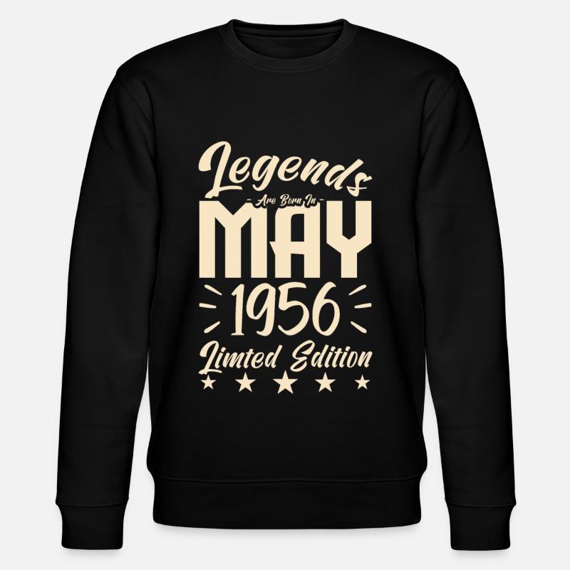 1956 births Birthday gift 1956. - Stanley/Stella CHANGER Unisex Organic Sweatshirt - black