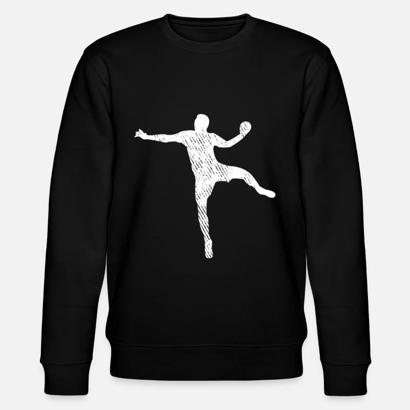 Handball Silhouette - Stanley/Stella CHANGER Unisex Organic Sweatshirt - black