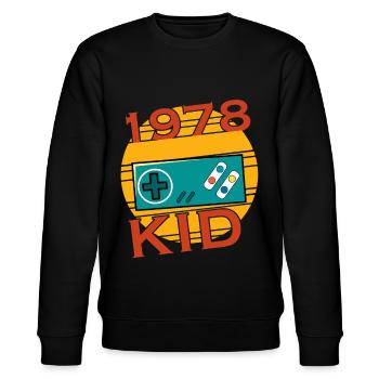 Level 45 Unlocked Birthday Player 45 - Stanley/Stella CHANGER Unisex Organic Sweatshirt - black - Front - Nik (191cm) & Marisol (170cm)
