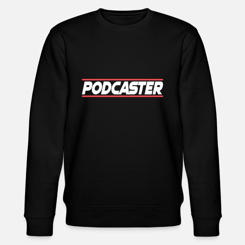 Podcaster Podcast host - Stanley/Stella CHANGER Unisex Organic Sweatshirt - black