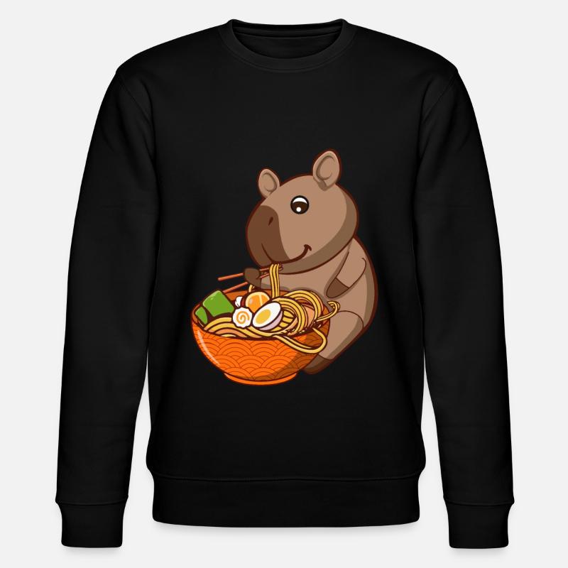 Capybara Ramen - Stanley/Stella Unisex Bio-Sweatshirt CHANGER  - Schwarz
