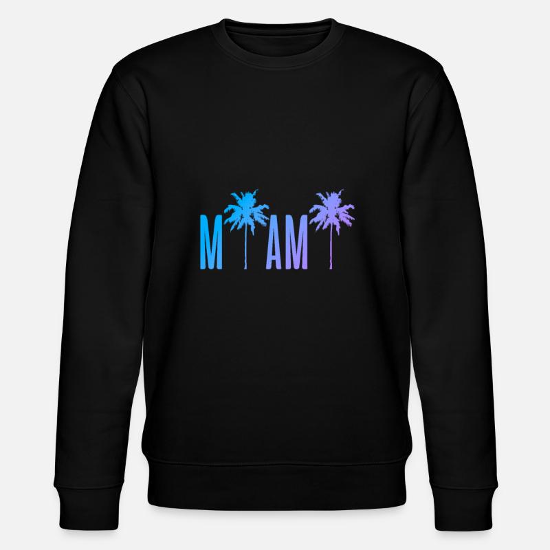Miami Beach - Stanley/Stella Unisex Bio-Sweatshirt CHANGER  - Schwarz