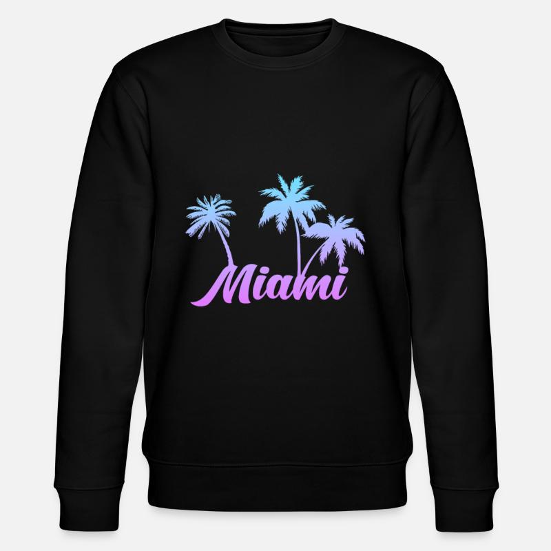 Miami Beach - Stanley/Stella Unisex Bio-Sweatshirt CHANGER  - Schwarz