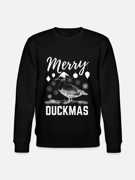 Merry Duckma's Christmas - Stanley/Stella CHANGER Unisex Organic Sweatshirt - black