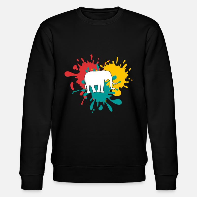 Éléphant - Sweat bio CHANGER Stanley/Stella Unisexe - noir