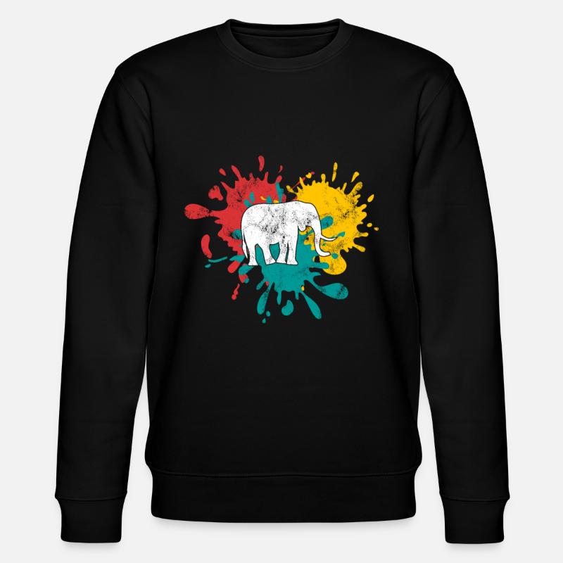 Éléphant - Sweat bio CHANGER Stanley/Stella Unisexe - noir