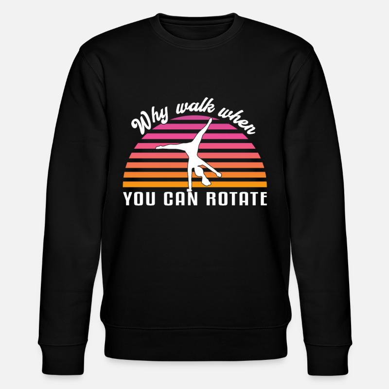 Sunset Gymnastics Gymnasts Karrenrad - Stanley/Stella CHANGER Unisex Organic Sweatshirt - black