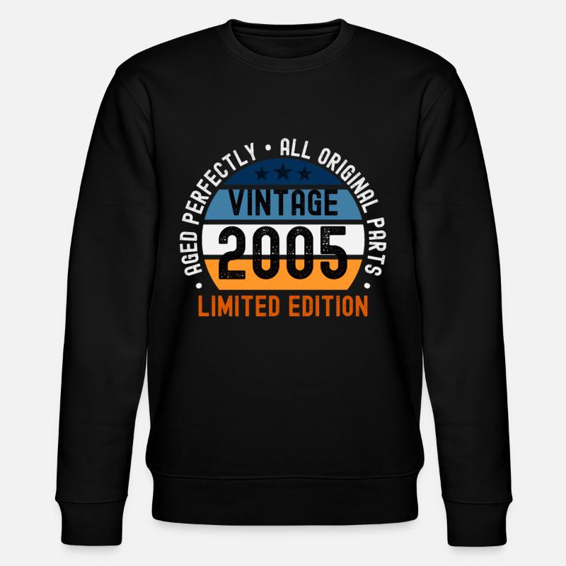18ème Anniversaire Millésime 2005 - Sweat bio CHANGER Stanley/Stella Unisexe - noir