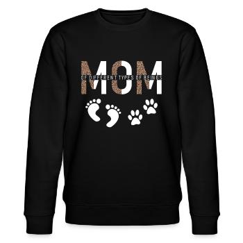 Maman de différents types de cadeaux de chien de fête des mères - Sweat bio CHANGER Stanley/Stella Unisexe - noir - Devant - Nik (191cm) & Marisol (170cm)