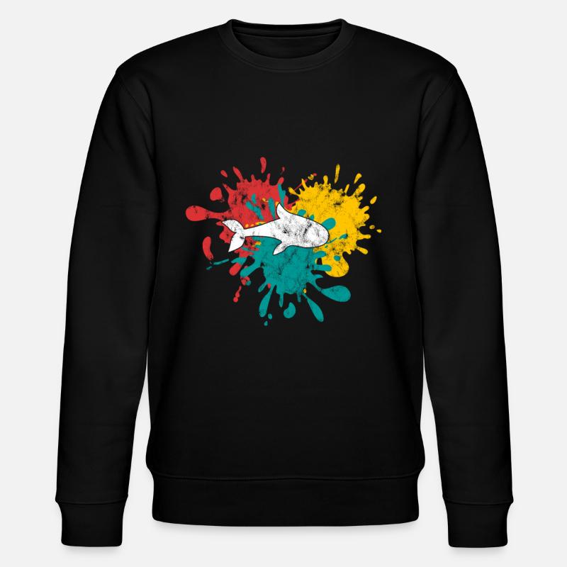 Delfin - Stanley/Stella Unisex Bio-Sweatshirt CHANGER  - Schwarz