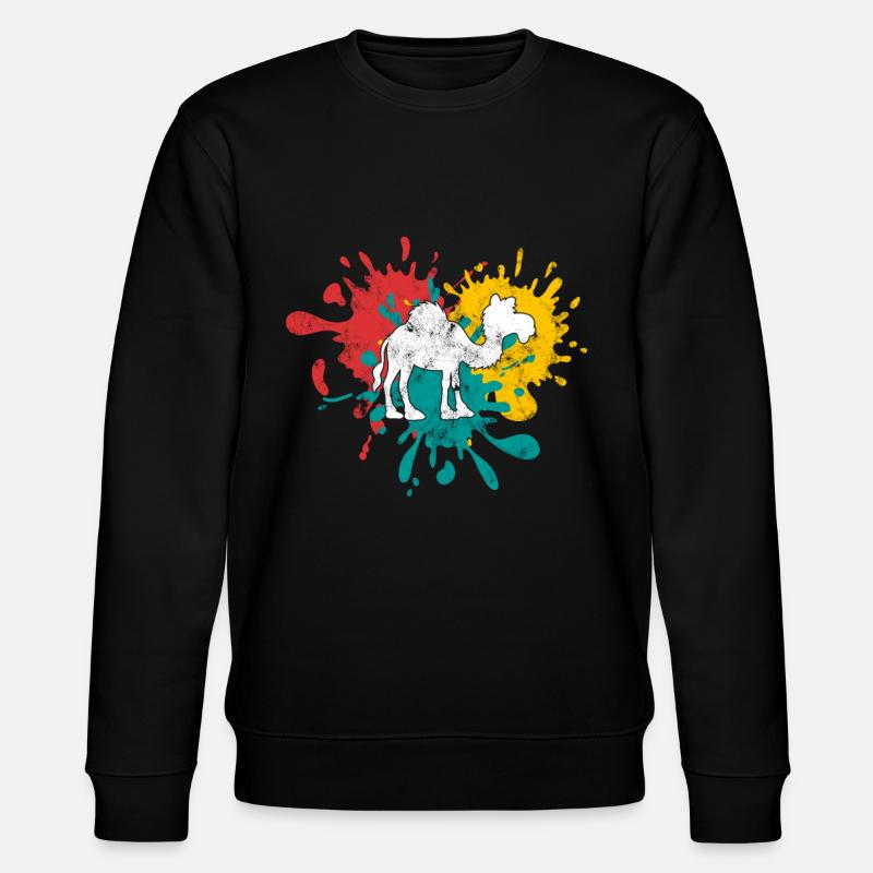 Dromedar - Stanley/Stella Unisex Bio-Sweatshirt CHANGER  - Schwarz