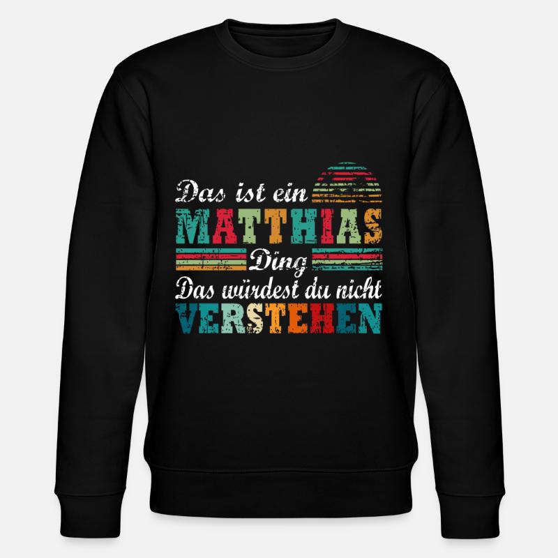 MATTHIAS - Stanley/Stella Unisex Bio-Sweatshirt CHANGER  - Schwarz