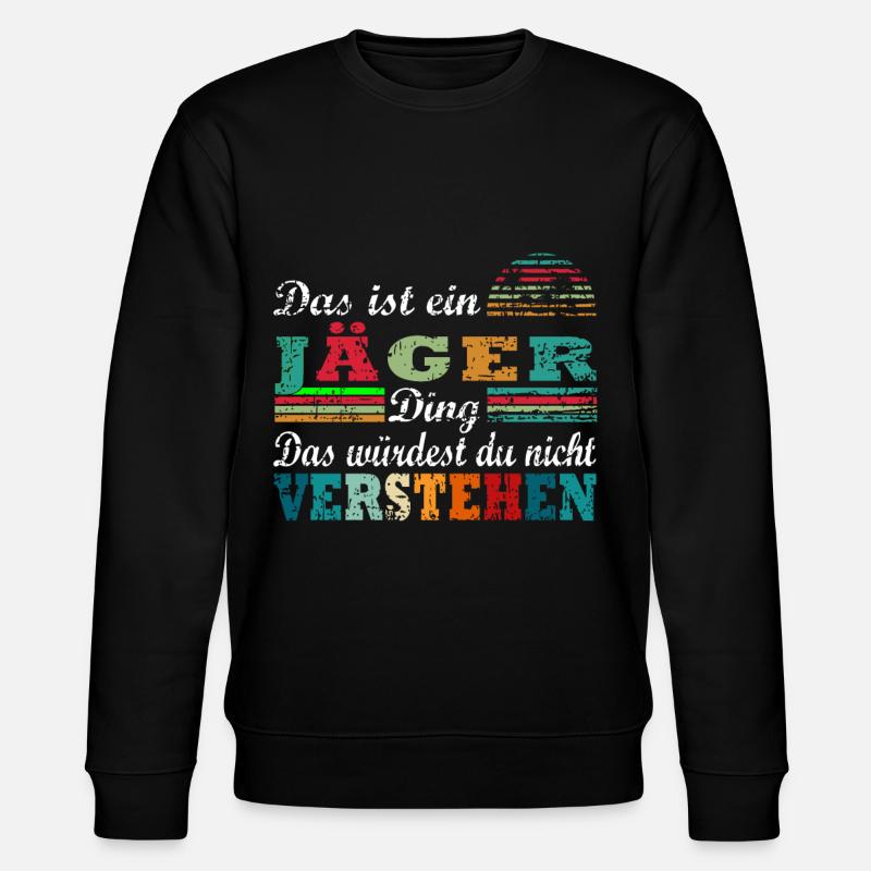 Jäger - Stanley/Stella Unisex Bio-Sweatshirt CHANGER  - Schwarz