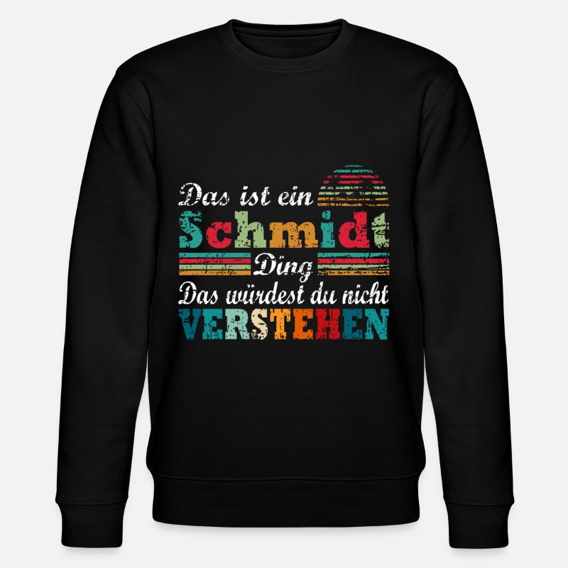 Name Schmidt - Stanley/Stella Unisex Bio-Sweatshirt CHANGER  - Schwarz