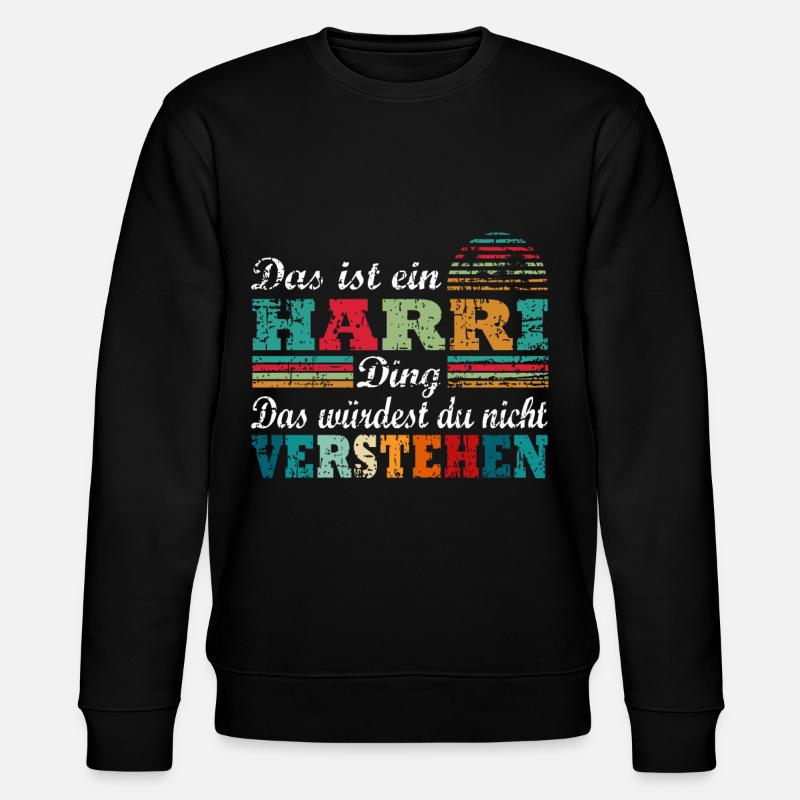 Name Harri - Stanley/Stella Unisex Bio-Sweatshirt CHANGER  - Schwarz