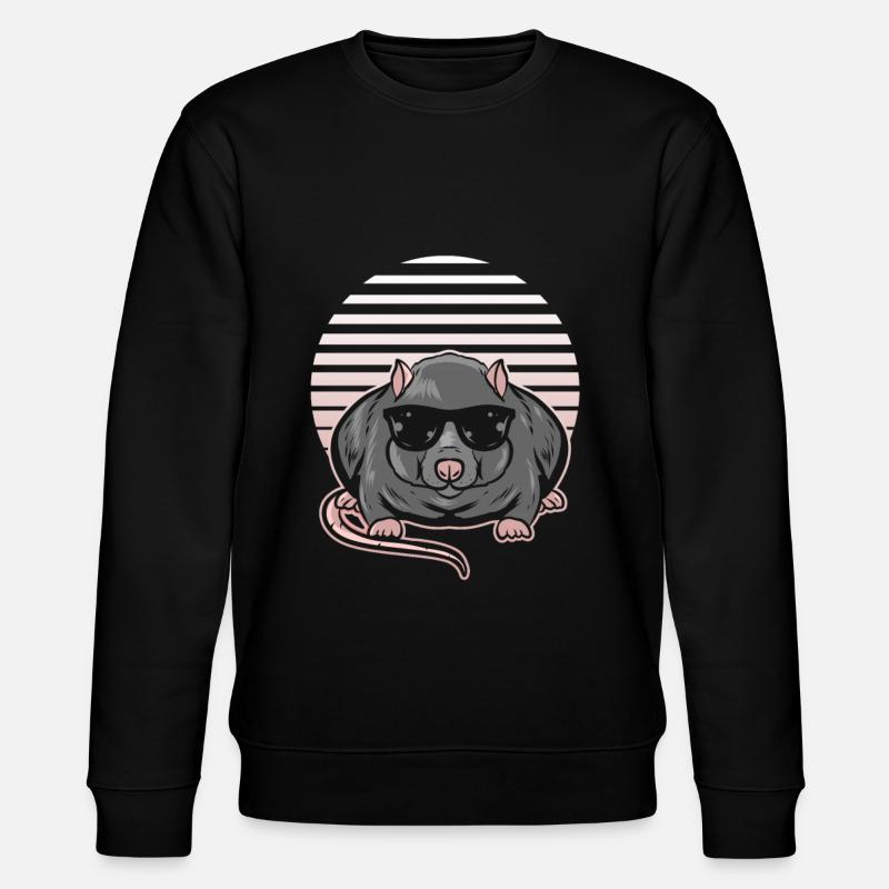 Ratte - Stanley/Stella Unisex Bio-Sweatshirt CHANGER  - Schwarz