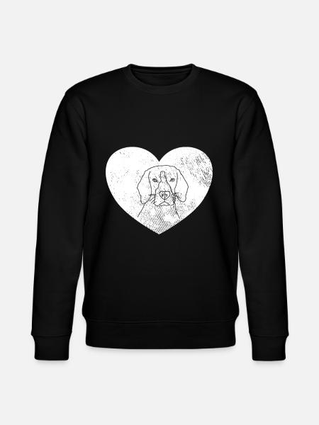 Dog Dog Head Retro - Stanley/Stella CHANGER Unisex Organic Sweatshirt - black