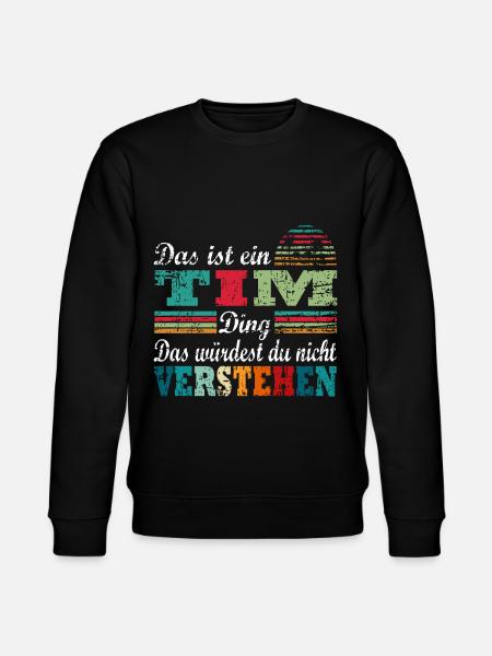 Name Tim - Stanley/Stella Unisex Bio-Sweatshirt CHANGER - Schwarz