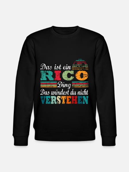 Rico Name - Stanley/Stella Unisex Bio-Sweatshirt CHANGER  - Schwarz