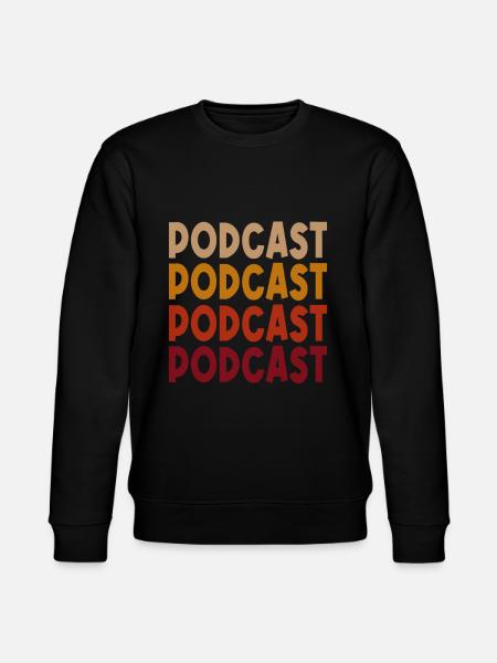 Podcast Retro - Stanley/Stella Unisex Bio-Sweatshirt CHANGER - Schwarz