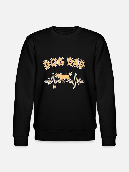 dog dad dogs dad - Stanley/Stella CHANGER Unisex Organic Sweatshirt - black