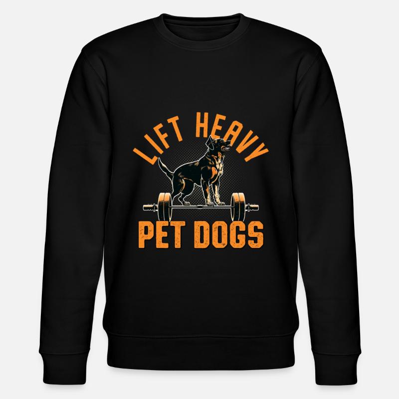 Haltérophilie Bodybuilder Dog Lovers Gym - Sweat bio CHANGER Stanley/Stella Unisexe - noir