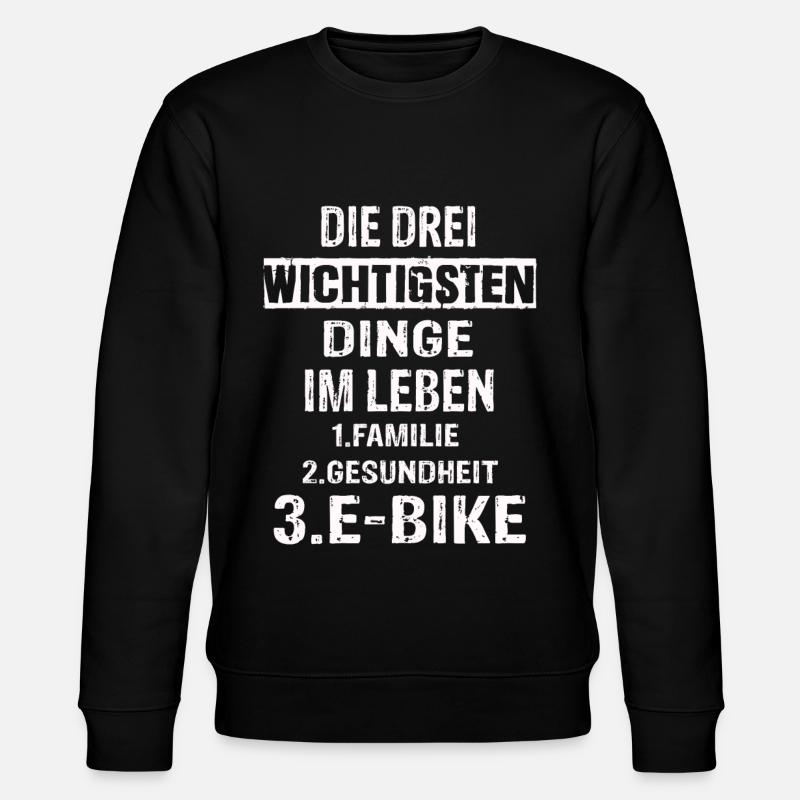 EBike - Stanley/Stella Unisex Bio-Sweatshirt CHANGER  - Schwarz