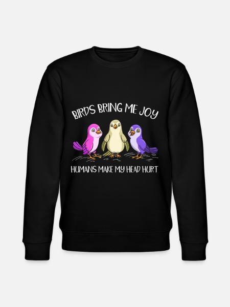 Bird Lovers Ornithology - Stanley/Stella CHANGER Unisex Organic Sweatshirt - black