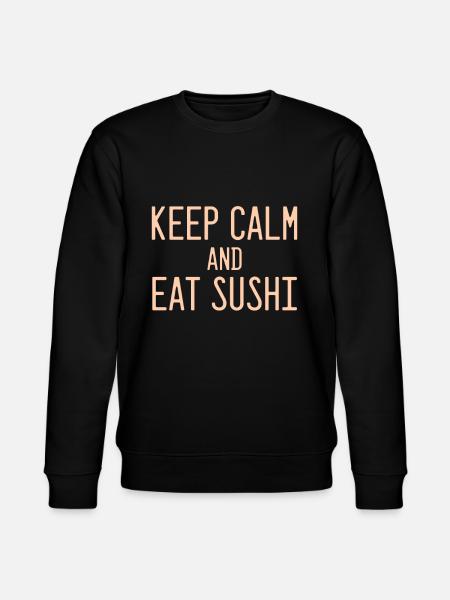 Sushi Saying - Stanley/Stella CHANGER Unisex Organic Sweatshirt - black