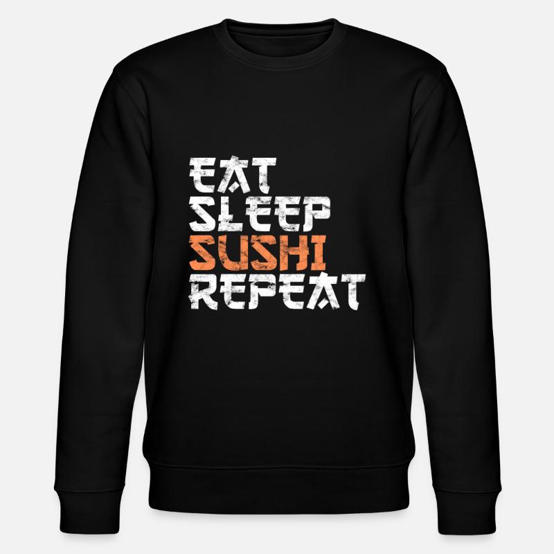 Manger des sushis endormis - Sweat bio CHANGER Stanley/Stella Unisexe - noir