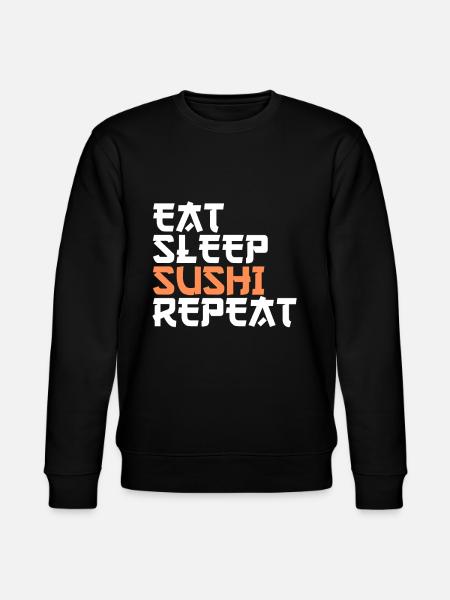 Eating Sleeping Sushi - Stanley/Stella CHANGER Unisex Organic Sweatshirt - black