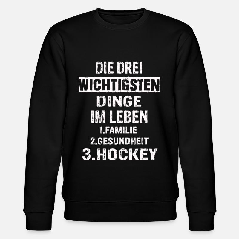 Hockey - Stanley/Stella Unisex Bio-Sweatshirt CHANGER  - Schwarz